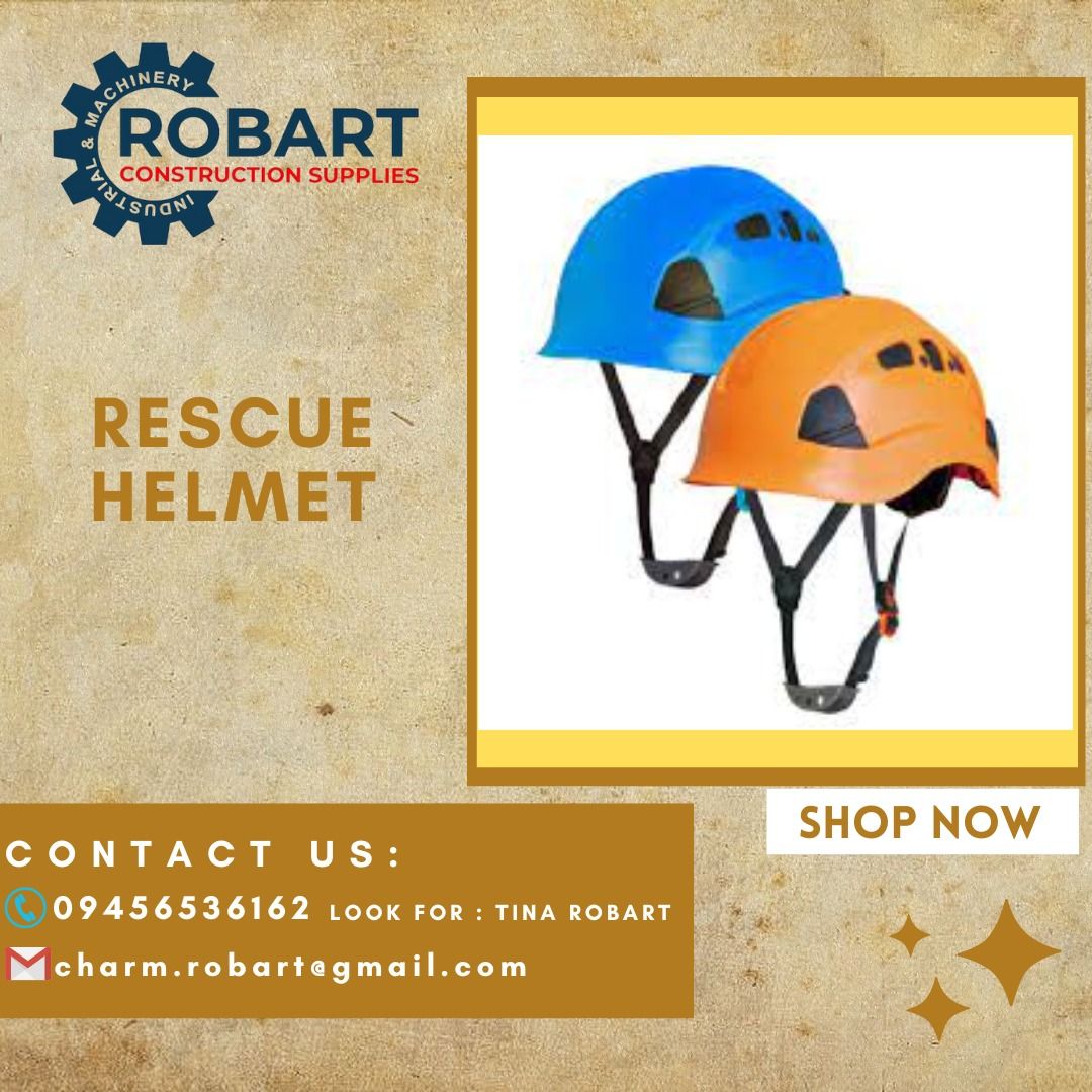 RESCUE HELMET (Category: Construction Tools & Equipment) located in Manila. Submitted by tina.sales (Listing ID 1234454606, Image 1). Description: RESCUE HELMET MODEL: PCRH-BL MODEL: PCRH-OR MODEL: PCRH PRICE: P 1,670.00 𝒩𝑜𝓉𝑒: 𝒫𝓇𝒾𝒸𝑒𝓈 𝒶𝓇𝑒 𝓈𝓊𝒷𝒿𝑒𝒸𝓉 𝓉𝑜 𝒸𝒽𝒶𝓃𝑔𝑒 𝓌𝒾𝓉𝒽𝑜𝓊𝓉 𝓅𝓇𝒾𝑜𝓇 𝓃𝑜𝓉𝒾𝒸𝑒 𝓟𝓵𝓮𝓪𝓼𝓮 𝓬𝓪𝓵𝓵 : 𝓣𝓲𝓷𝓪 𝓡𝓸𝓫𝓪𝓻𝓽 09456536162/09683802320 𝑹𝑶𝑩𝑨𝑹𝑻 𝑪𝑶𝑵𝑺𝑻𝑹𝑼𝑪𝑻𝑰𝑶𝑵 𝑺𝑼𝑷𝑷𝑳𝑰𝑬𝑺 #R