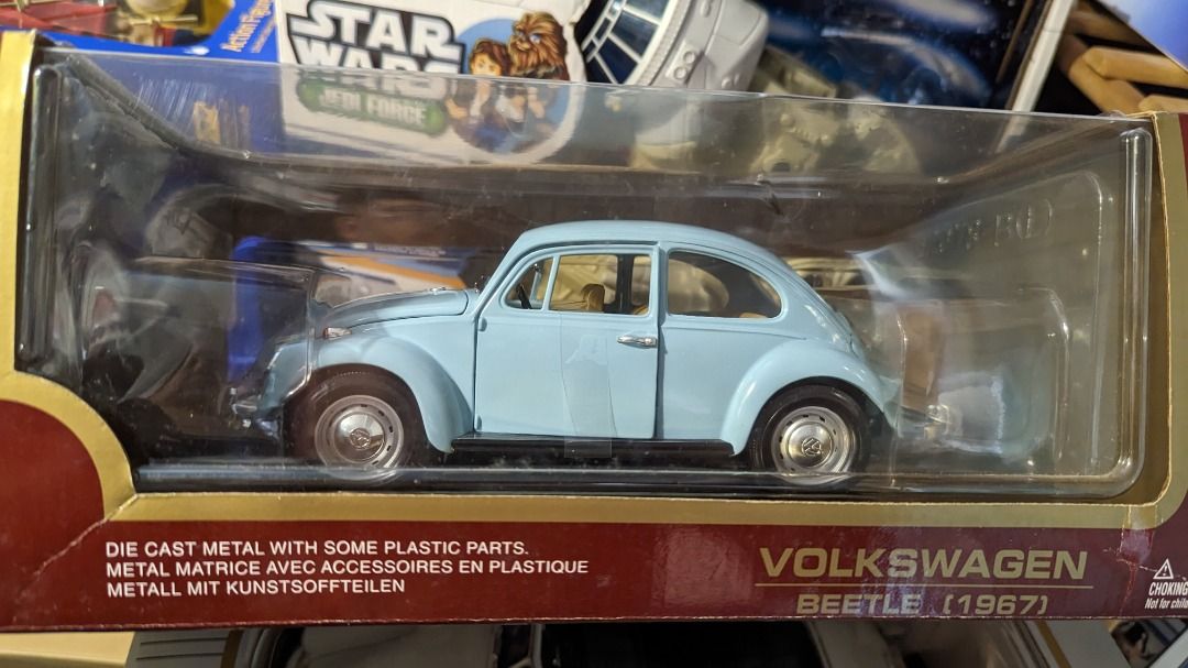 Road Tough 1:18 Scale Light Blue 1967 Classic Volkswagen VW Beetle