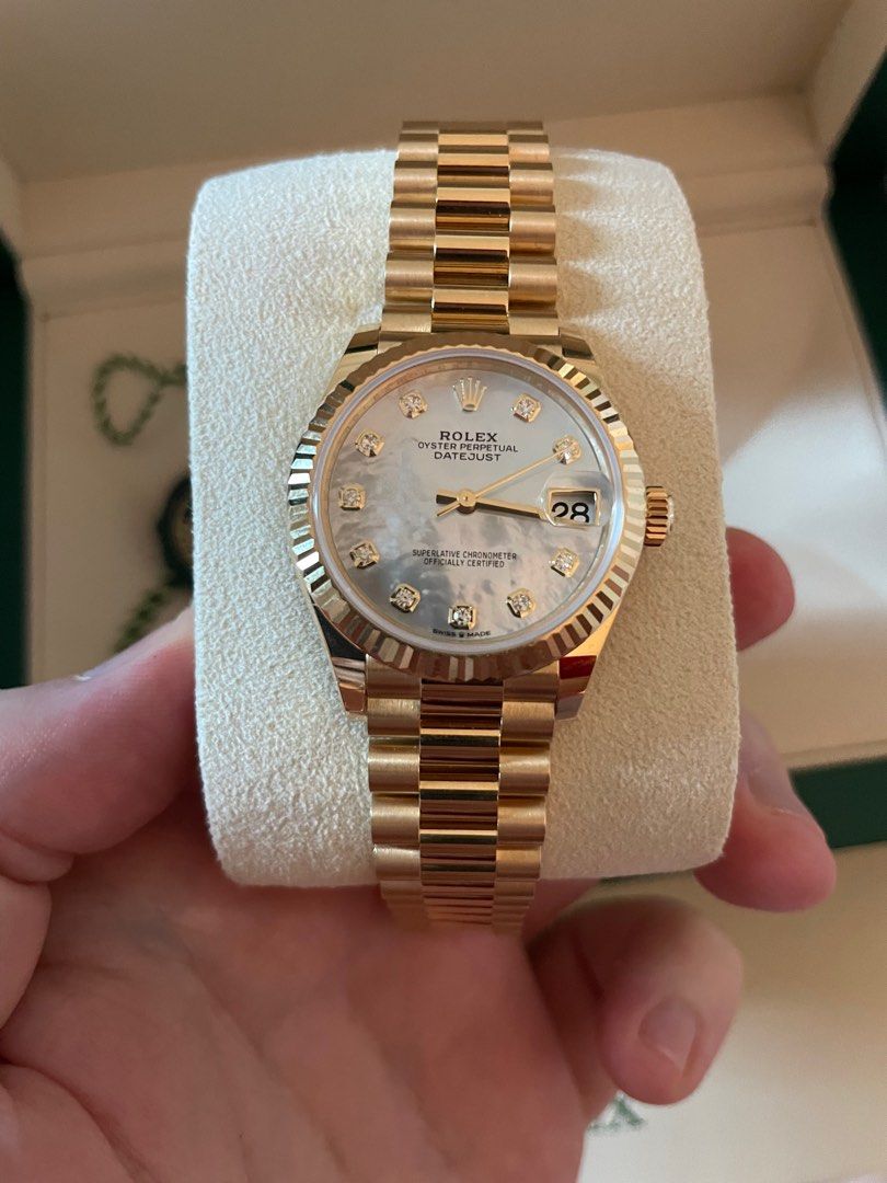 Rolex Ladies datejust 31m Ref 278278 Yellow Gold MOP brand