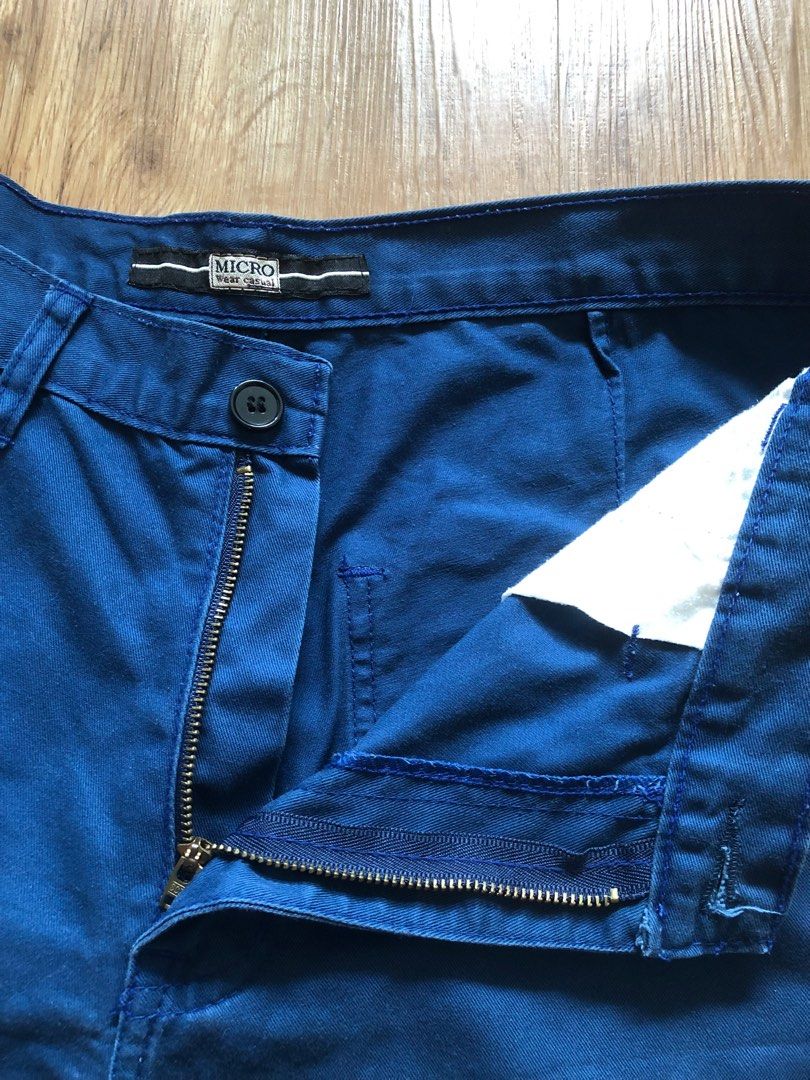 Royal Blue Elastic Shorts with Lining main image 0