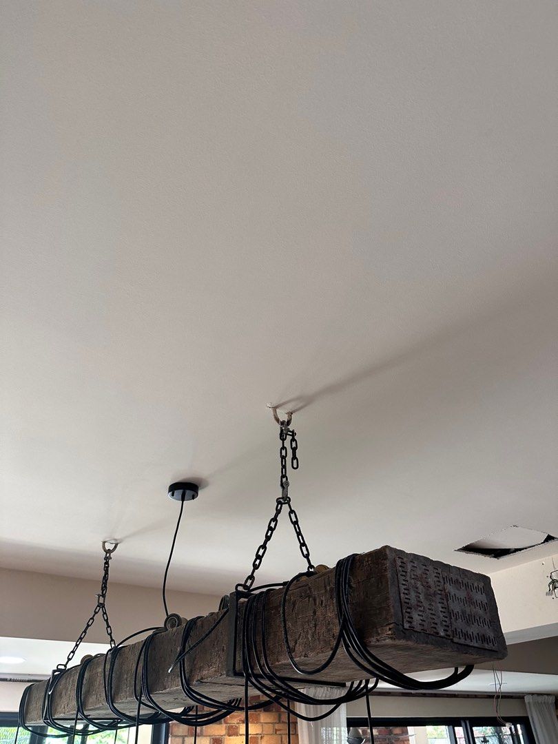 Rustic Railway Track Chandelier, Furniture & Home Living, Lighting