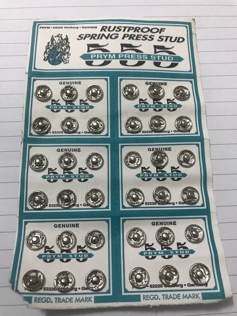 Rustproof spring press stud 0.7cm, Hobbies & Toys, Stationery & Craft ...