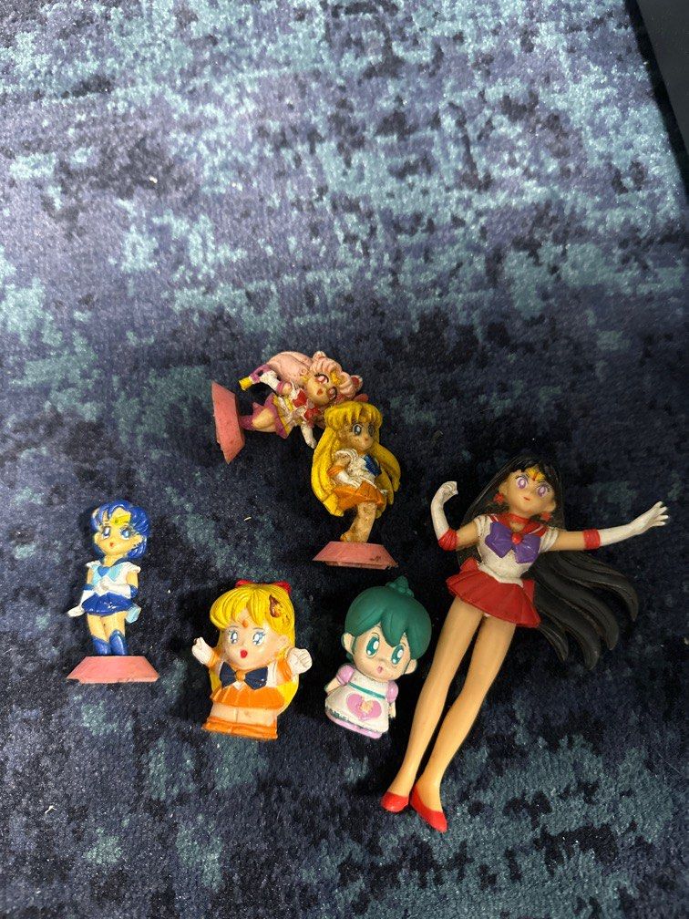 Lot 5 Figurines Sailor Moon – PVC – État Parfait