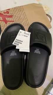 Sandal HnM hitam uk 38/39 slip on slipper