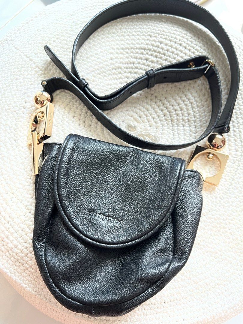 See by Chloe Shoulder Sling black leather bag Luxury Bags