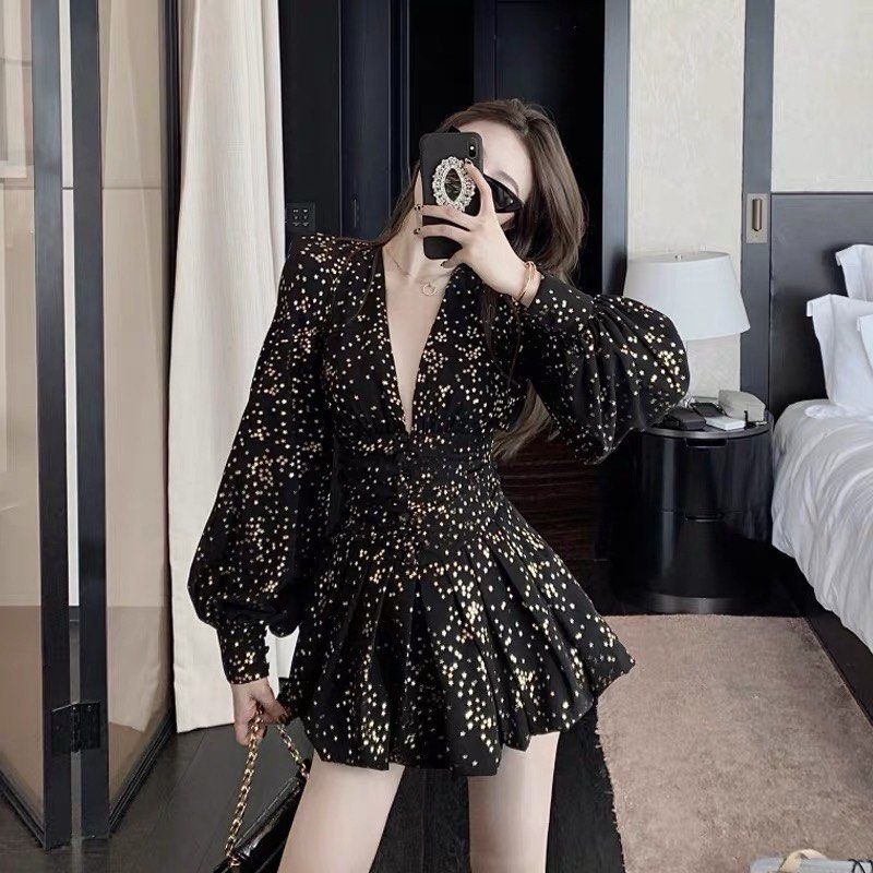 Shining on sale black dress
