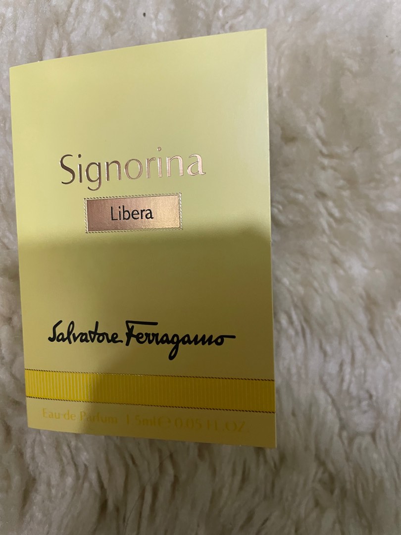 Signoria Libera Salvatore Ferragamo 1.5ml Sample Tester Female Perfume,  Beauty & Personal Care, Fragrance & Deodorants on Carousell