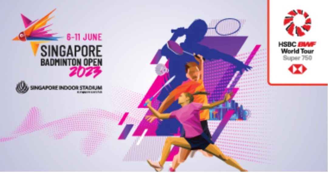 Singapore Badminton Open 2023 SemiFinals (2 Grandstand Tickets