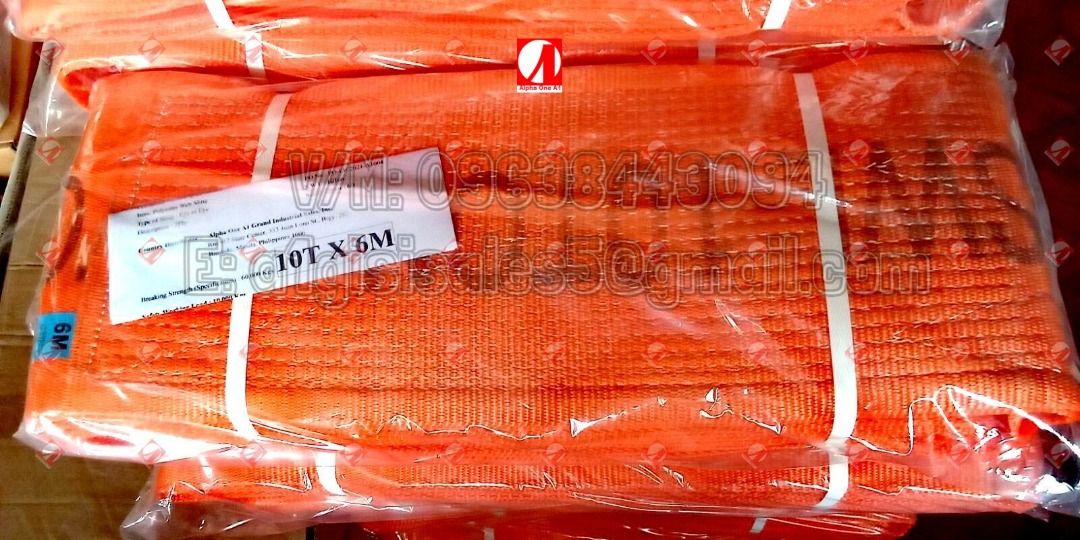SLING BELT LIFTING BELT UP TO 15TONS (Category: Construction & Building Materials) located in Quezon City. Submitted by Kaithy20 (Listing ID 1234486523, Image 1). Description: FOR ORDER & INQUIRIES PLEASE CALL OR MESSAGE VIBER/MOBILE#: 0963-844-3094 WhatsApp: 09519727330 Double-Ply and Heavy Duty Webbing Sling, Nylon Sling, Sling Belt, Polyester Sling, Lifting Belt with Certificate From Korea Brand: POWER Origin: KOREA ~ with tested certificate ~