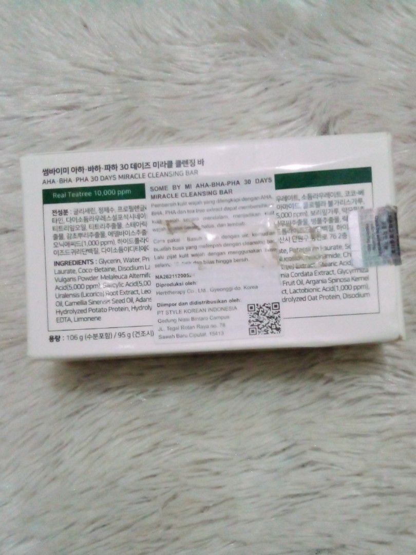 Some By Mi Miracle Cleansing Bar, Kesehatan & Kecantikan, Kulit, Sabun