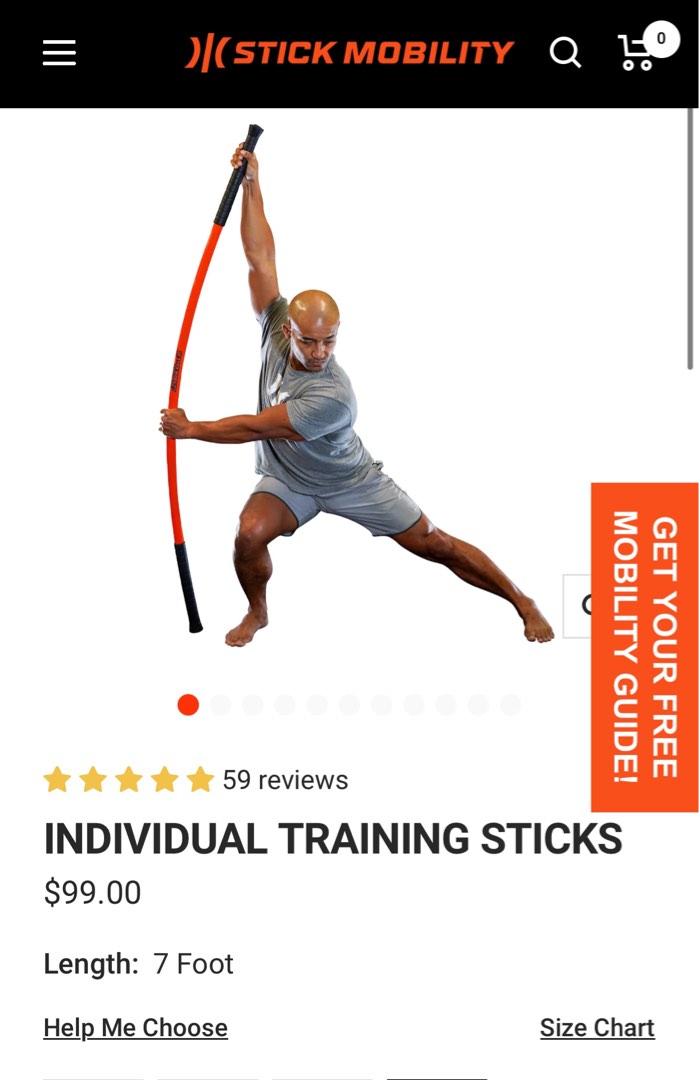 Stick Mobility, Sports Equipment, Exercise & Fitness, Toning