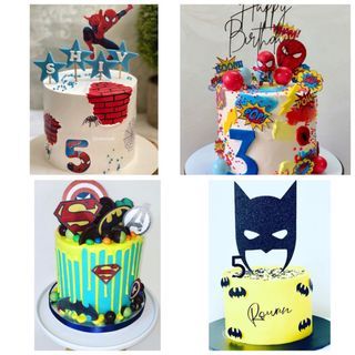 Superhero cake/ Spiderman birthday cake/ Batman cake/ Birthday cake