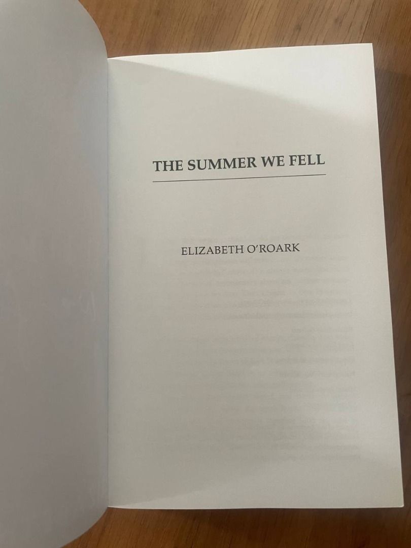 The Summer We Fell by Elizabeth O
