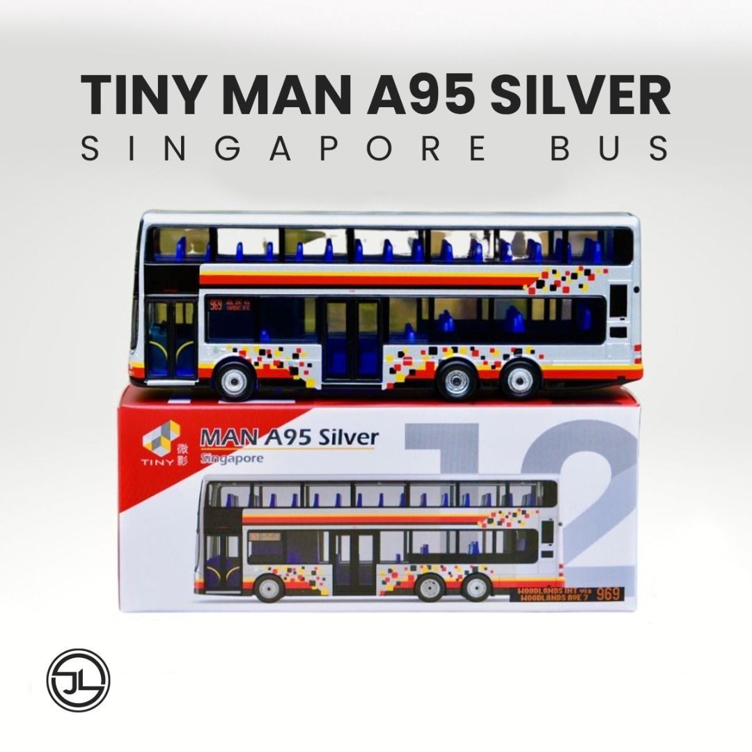 Tiny Hong Kong - Tiny Man A95 Silver Singapore Bus, Hobbies & Toys ...