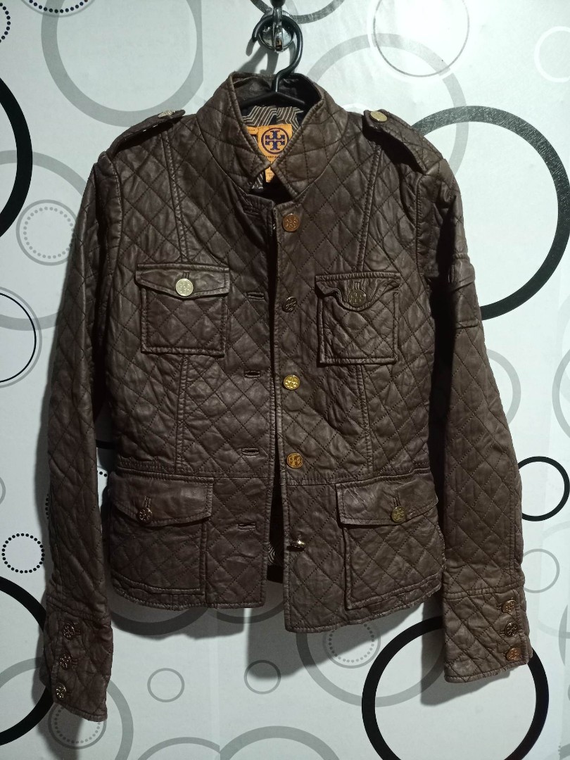 Tory Burch leather jacket on Carousell