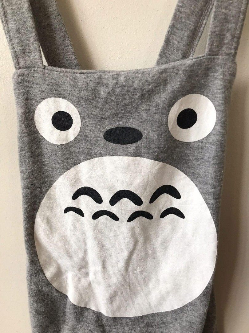 Totoro romper for 6-12m baby (Category: Babies & Kids Fashion) located in Davao. Submitted by gulaysk (Listing ID 1234536604, Image 2). Description: Super cute Totoro romper! Cotton material Measurements: Length (including strap) - 19.5" Width- 9" Please settle payment within 2-day reservation period Thank you!.