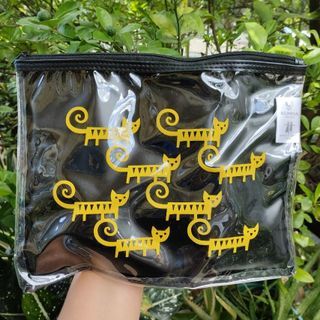 Transparent Cat Design Pouch