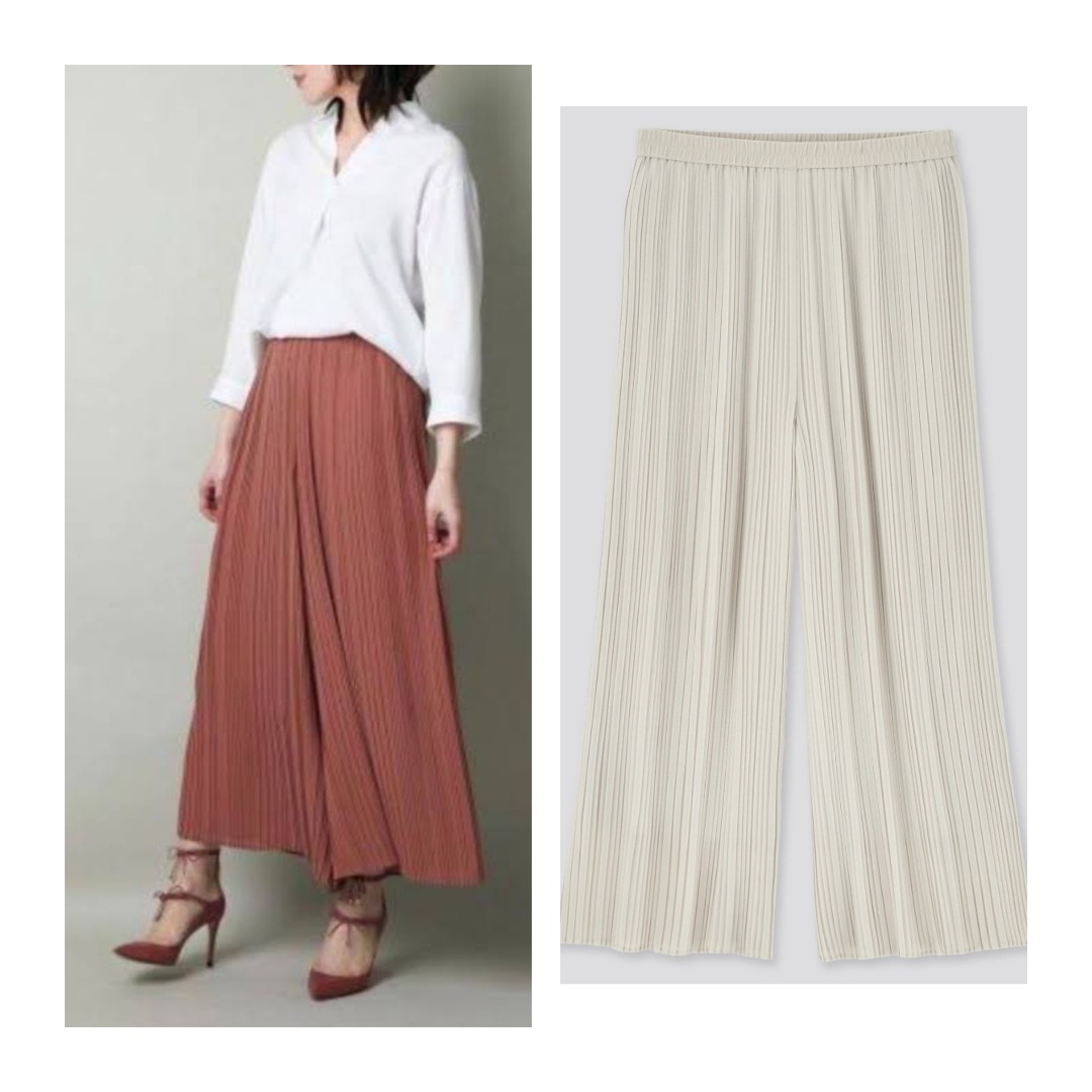 UNIQLO on X: #UniqloUS Pleated pants round-up! We love to see your style!  Liliia and Viv wearing the pants of the season, aka the Wide-Pleated Pants  and Pleated Straight Pants! #Uniqlo #Uniqlousa #