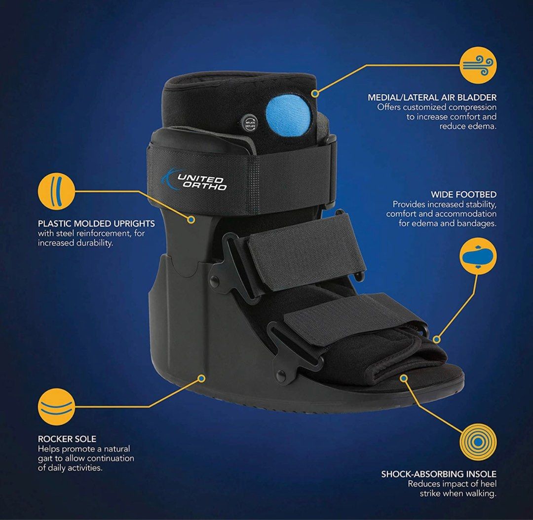 Walker Boot AirCast Air Cam, Health & Nutrition, Assistive