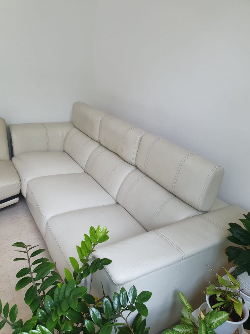 Very comfortable leather Sofa (adjustable), Furniture & Home Living