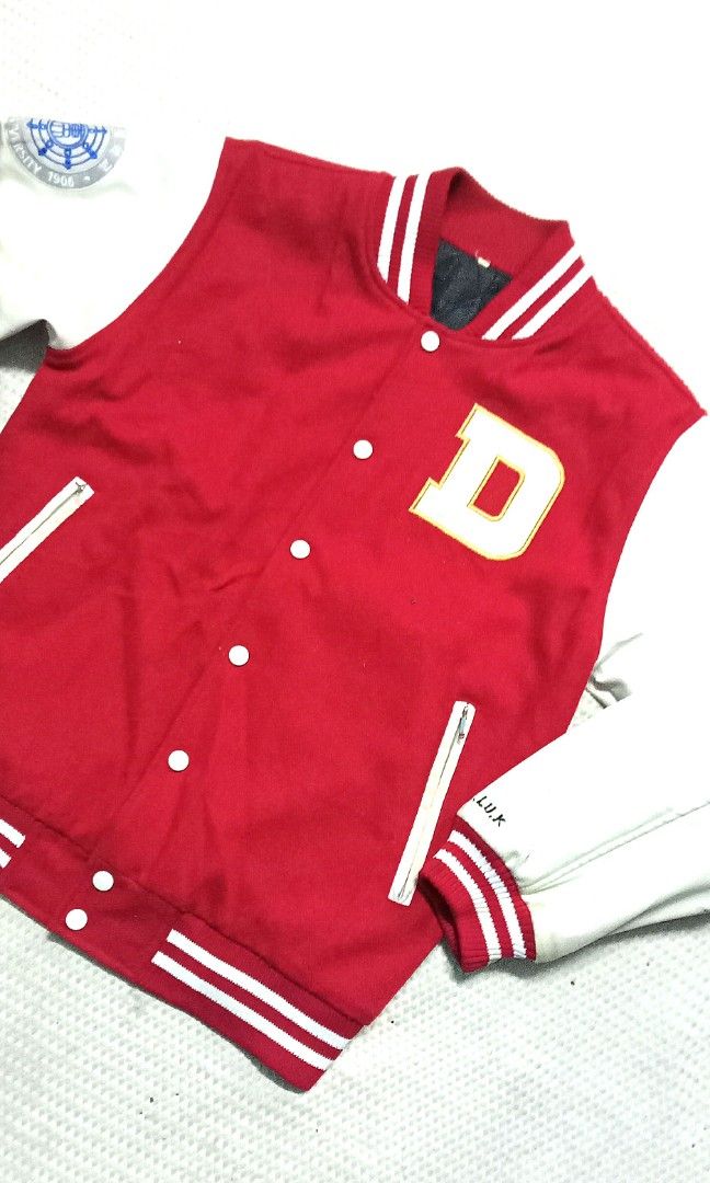 VINTAGE LEATHER BASEBALL VARSITY JACKET ( PIT 21X26.5), Men's Fashion