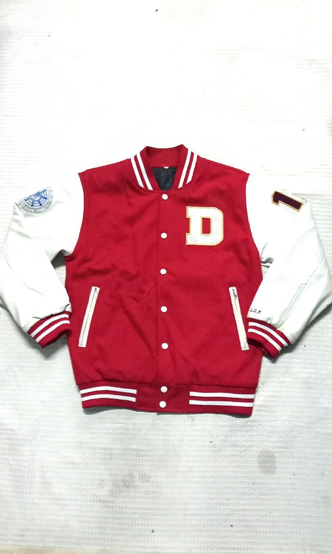 VINTAGE LEATHER BASEBALL VARSITY JACKET ( PIT 21X26.5), Men's Fashion