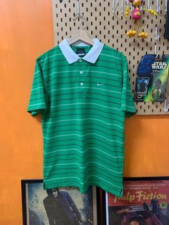 Vintage Nike 綠色條紋Polo衫(古著)