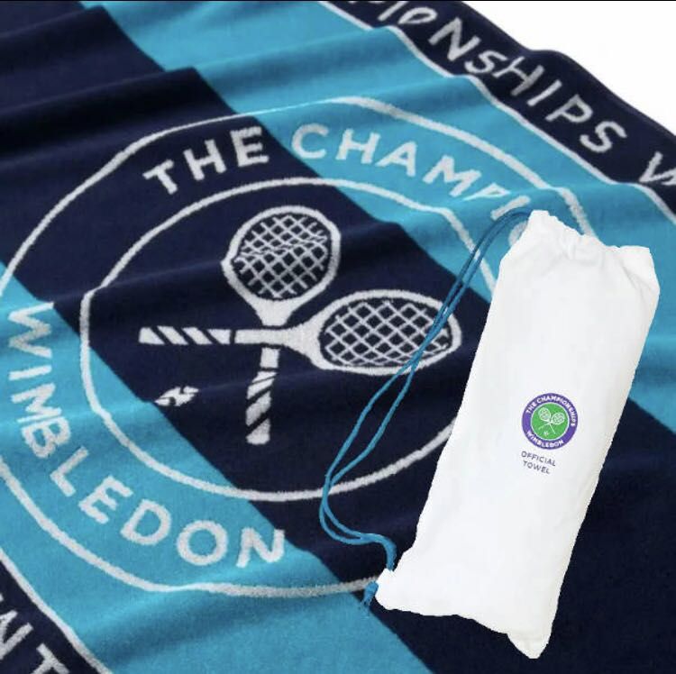 Wimbledon 2022 championship towel, 運動產品, 運動與體育, 運動與體育 球拍和球類運動 Carousell