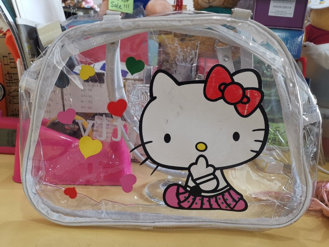 Hello kitty transparent bag sales