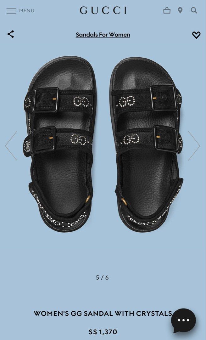 Women Gucci sandal with crystals Luxury Sneakers Footwear on
