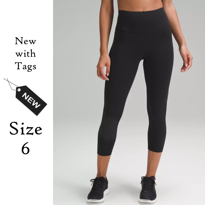 Wunder Train High Rise Crop 23 (Black), Women's Fashion, Activewear on  Carousell