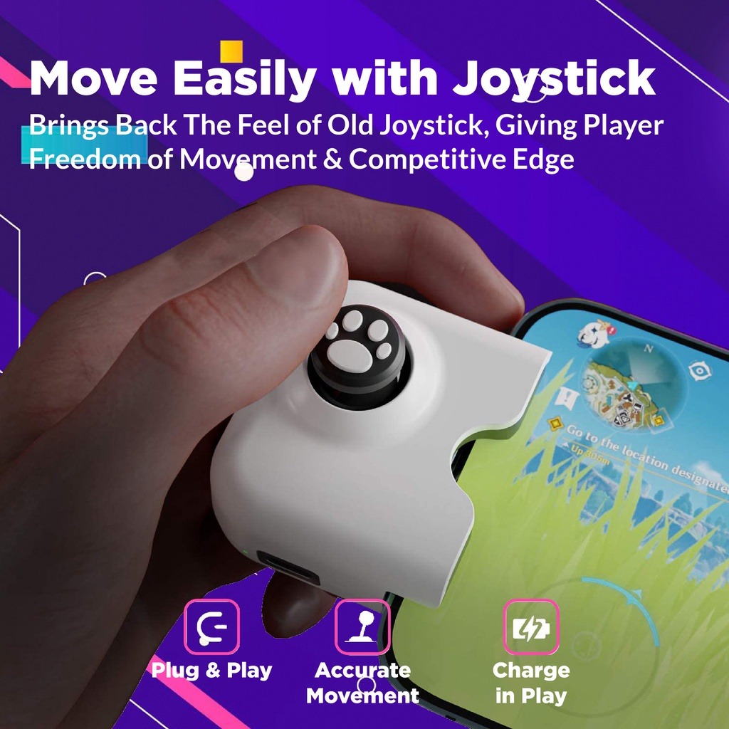 YAO Joystick Gaming Controller for Mobile Phone iP Gamepad, Mobile