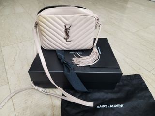 Saint Laurent YSL Lou Camera Bag (Nude), Luxury, Bags & Wallets on Carousell