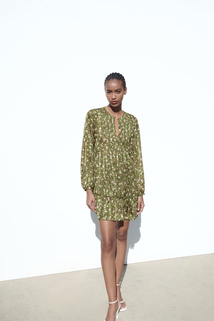 Zona Dress Green Floral