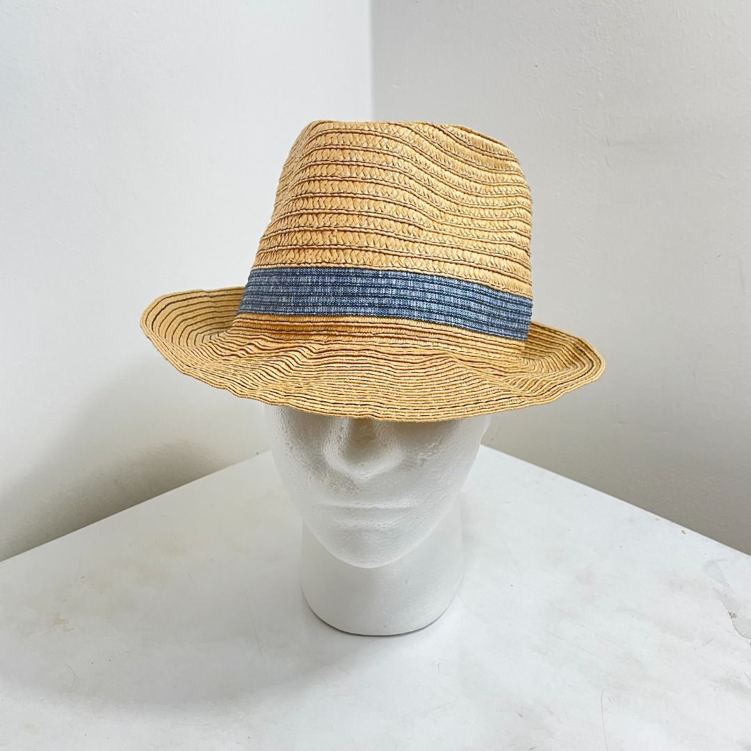 ZARA MEN FEDORA STRAW HAT OUTDOOR CAP TOPI SUMMER BEACH HOLIDAY