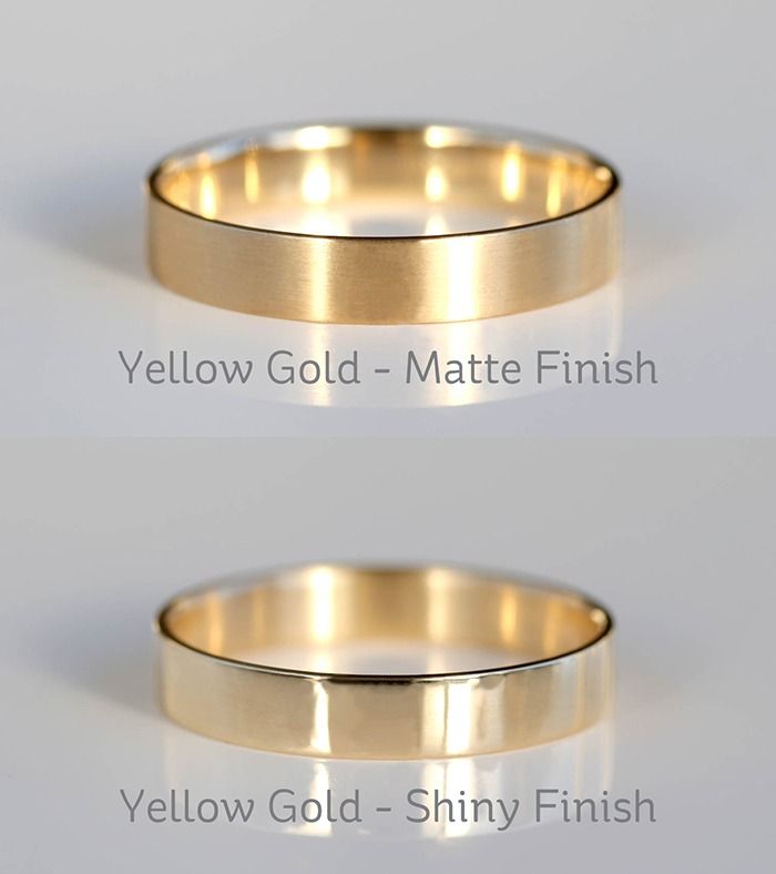 Matte finish clearance gold ring