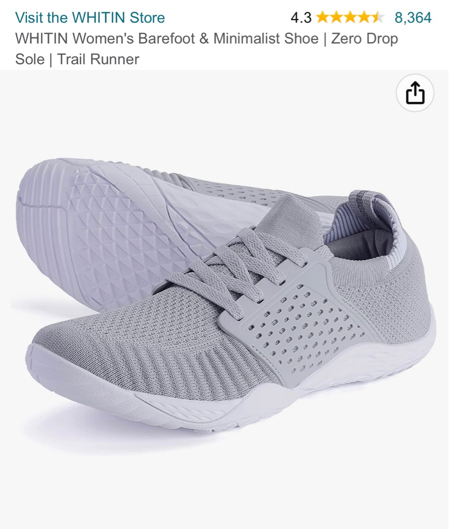Zero drop sole/barefoot trial runner, Women's Fashion, Footwear