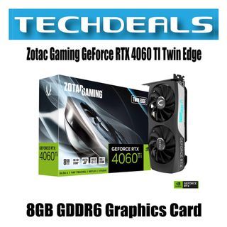 Zotac Gaming GeForce RTX 4060 TI Twin Edge 8GB GDDR6 Graphics Card