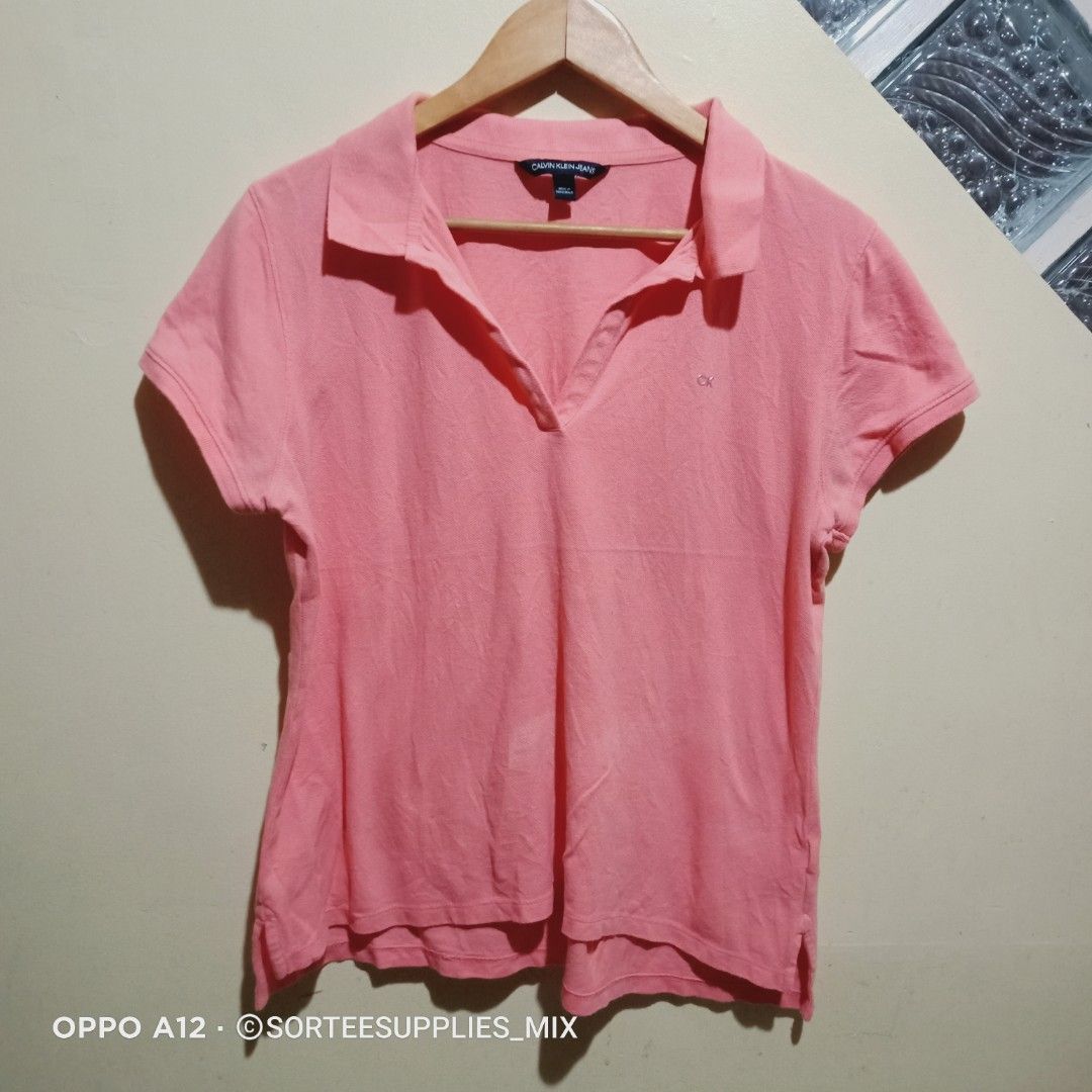 Calvin klein womens polo shirt clearance