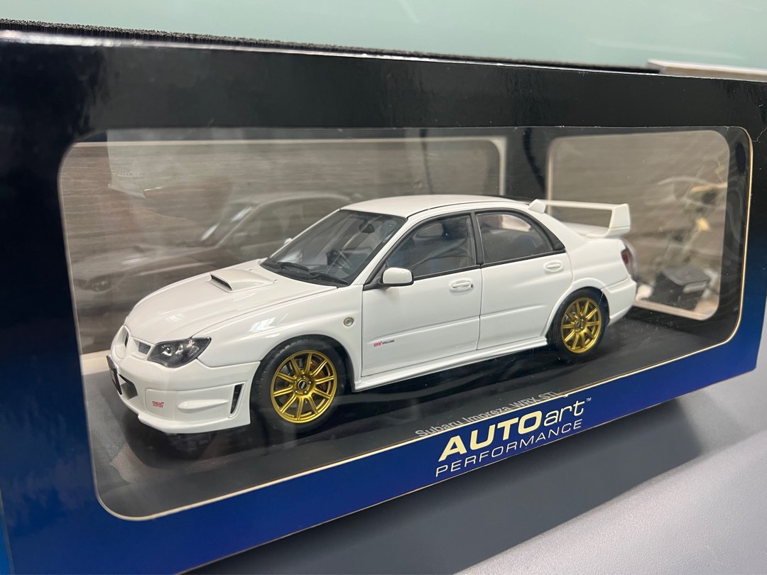 1/18 Autoart Subaru WRX STI Hawkeye 2007 White, Hobbies & Toys, Toys ...