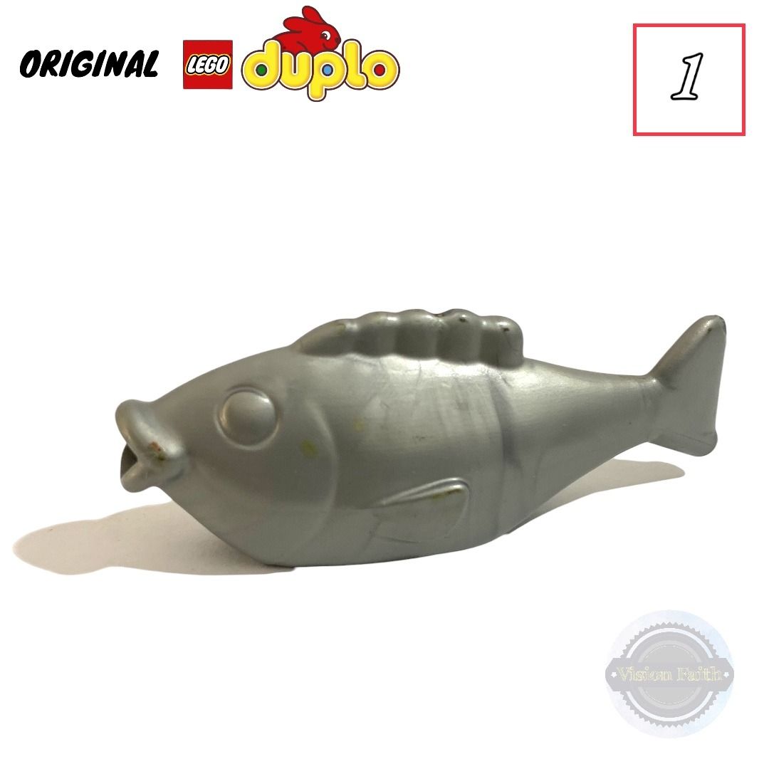 1. LEGO DUPLO ANIMAL PARTS 19084 FISH WITH THICK TAIL AND SMALL TAIL FIN
