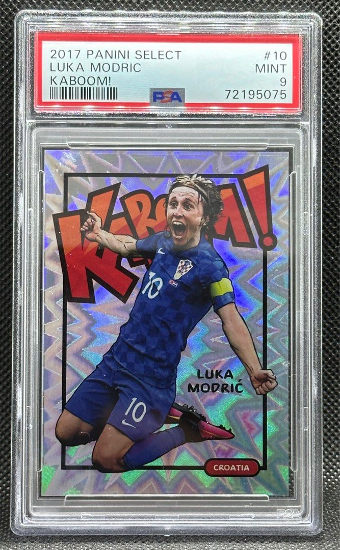 2017-18 Panini Select =Luka Modric= Kaboom! Rare PSA 9 Case Hit