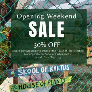 30% OFF weekend at HoP