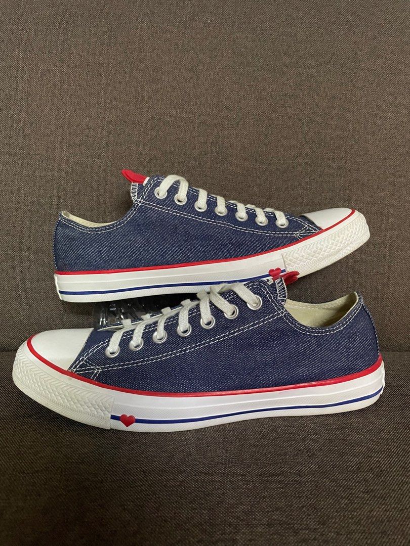 8.5uk Converse Chuck Taylor All Star Denim Love Men s Fashion