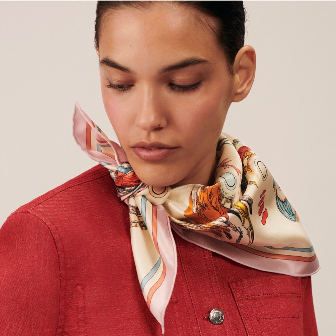 新作*HERMES*ヴィンテージシルクスカーフ 70 Les Anamorphoses Les Anamorphoses scarf 70 | Hermès Singapore