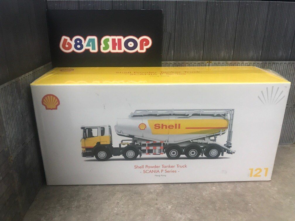 微影Tiny Shell Powder Tanker Truck SCANIA P Series Hong Kong, 玩具