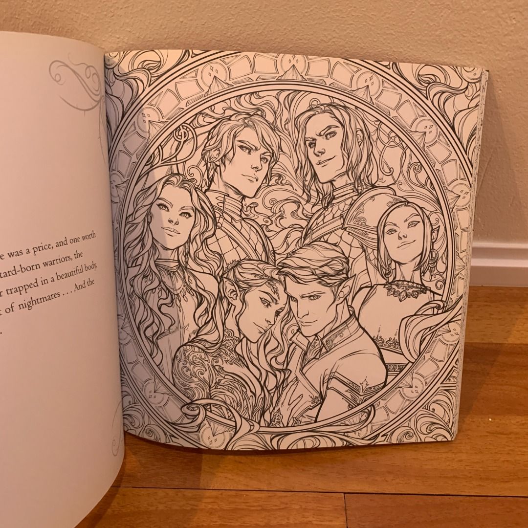 A Court of Thorns and Roses Coloring Book by Sarah J Maas