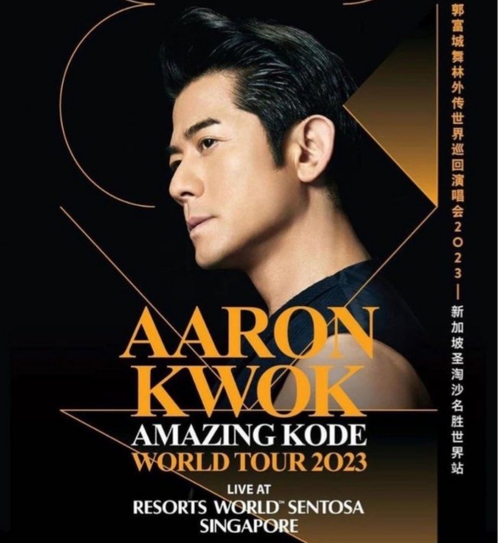 AARON KWOK CONCERT, Tickets & Vouchers, Event Tickets on Carousell