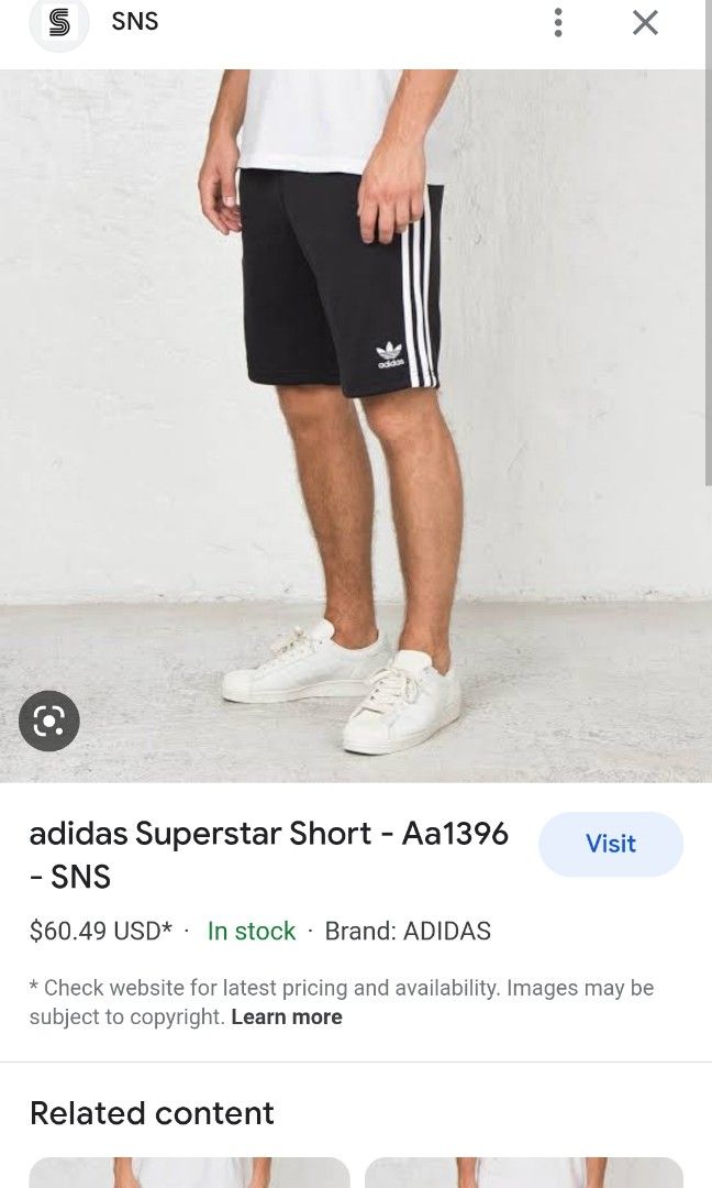 Adidas superstar short hot sale