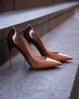 Aldo Heeled Court Shoes in Brown and Nude  (Mixed)